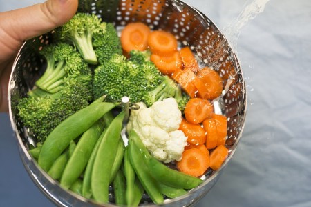légumes à la vapeur